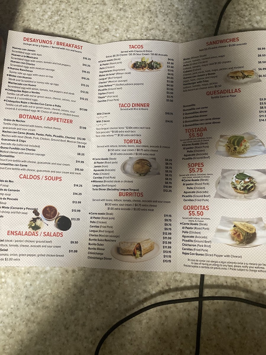 Meson Del Taco Menu - Image 3